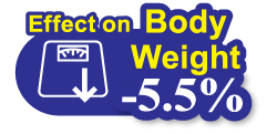 Effect on Body Weight -5.5%